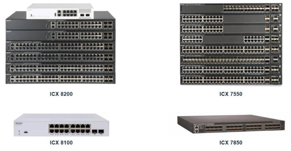 RUCKUS ICX switch family for wired and wireless networking - ICX 8200, ICX 7550, ICX 8100 and ICX 7850